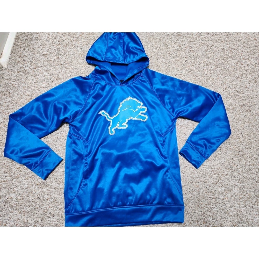Detroit Lions Hoodie Youth XL (18/20) Blue Sweatshirt‎ Team Apparel